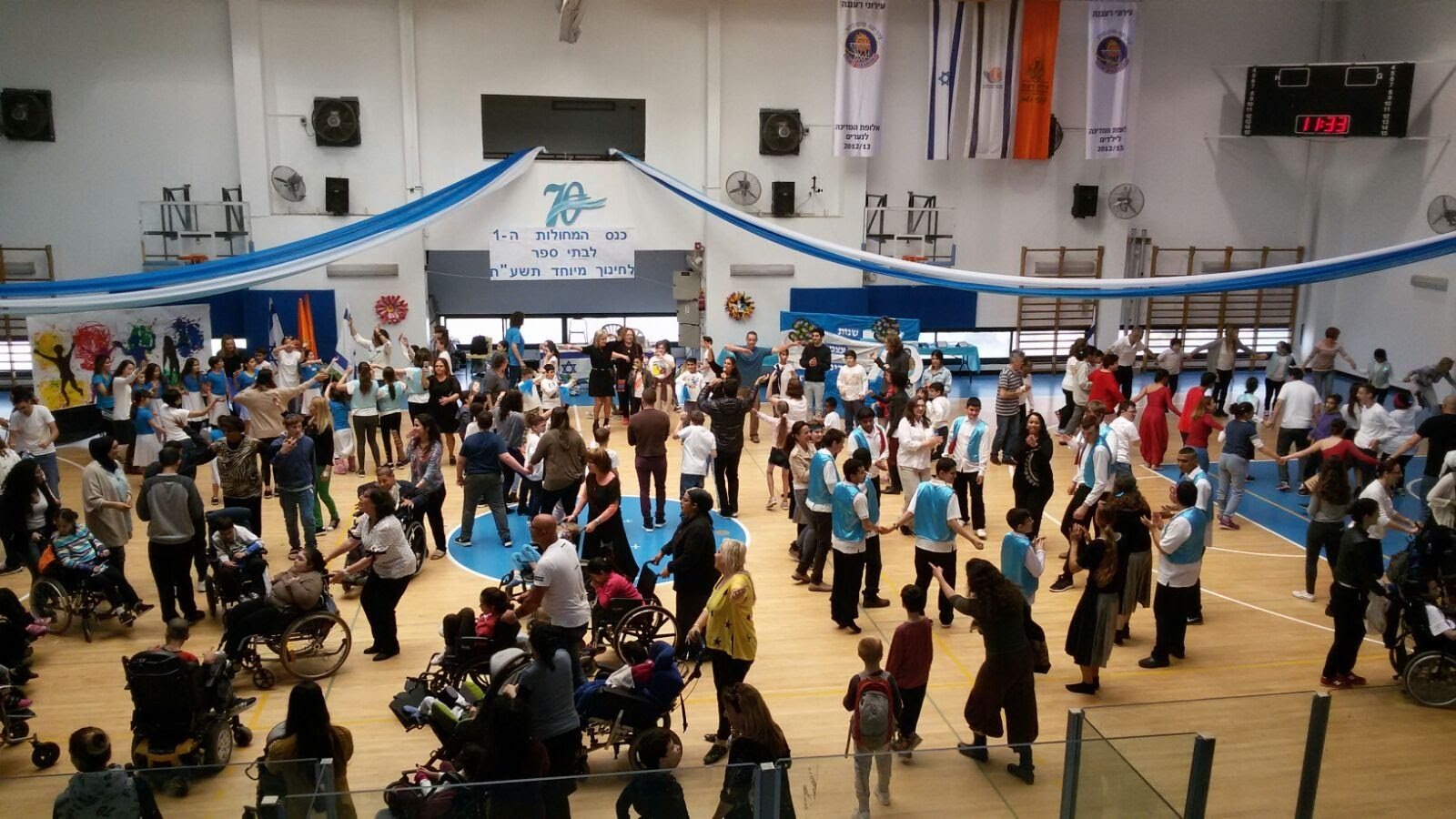 Mass dance — a giant circle of all the conference participants